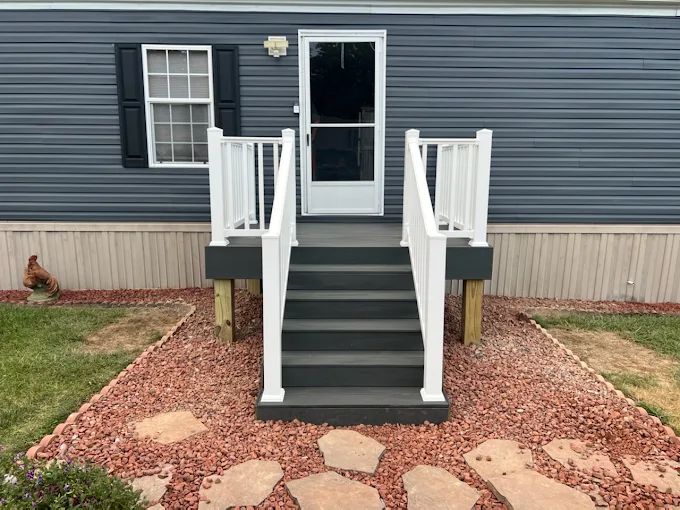 Composite Deck & Stairs - Mobile Home