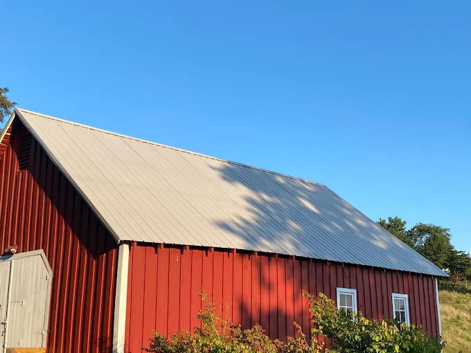 Barn Metal Roof Installation